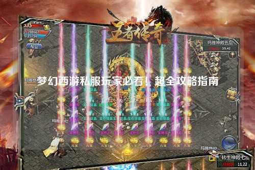 夢(mèng)幻西游私服玩家必看！超全攻略指南