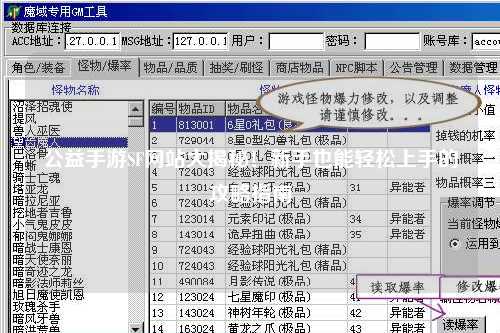公益手游SF網(wǎng)站大揭秘！新手也能輕松上手的攻略指南